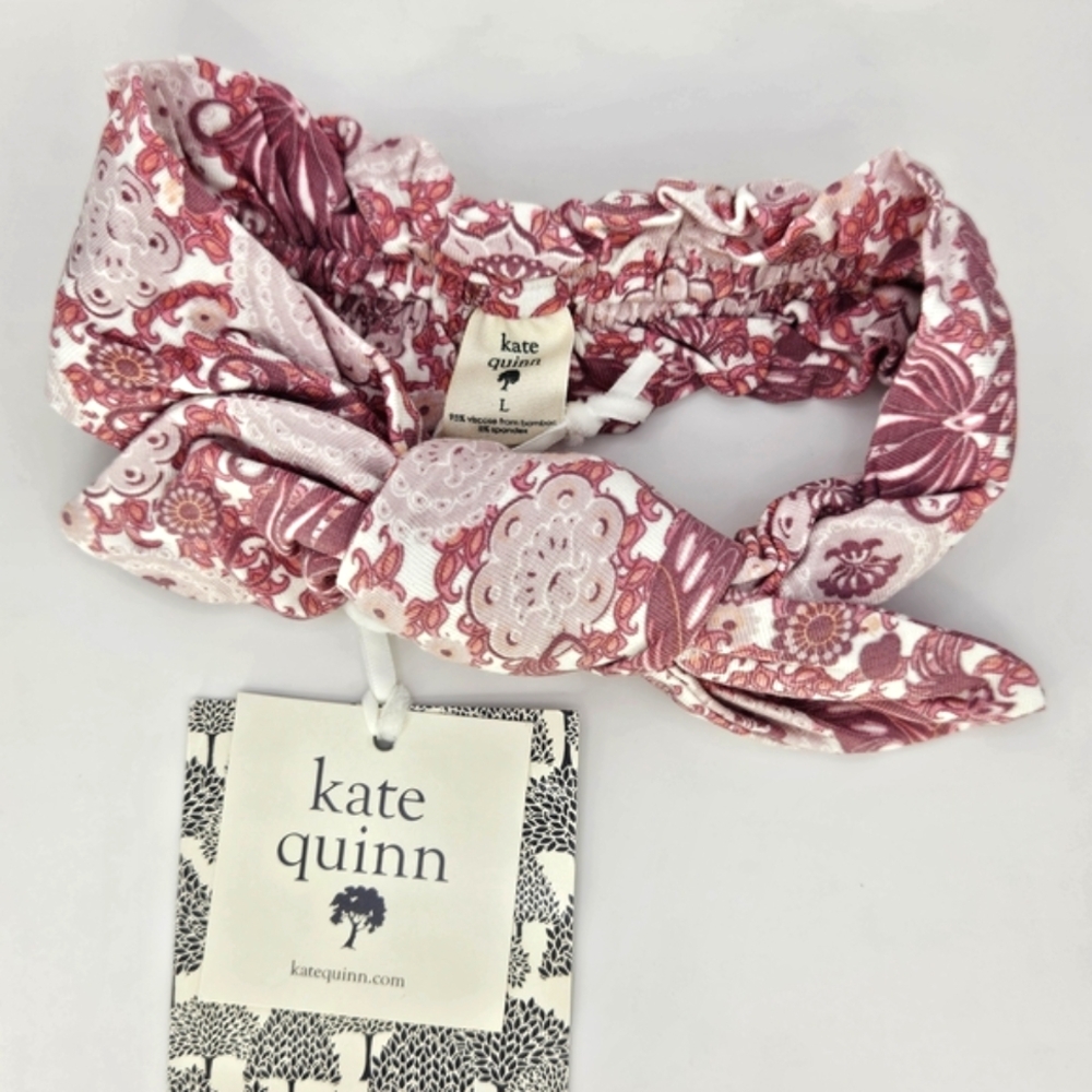 NWT Kate Quinn Top Knot Headband Orchid Firebird